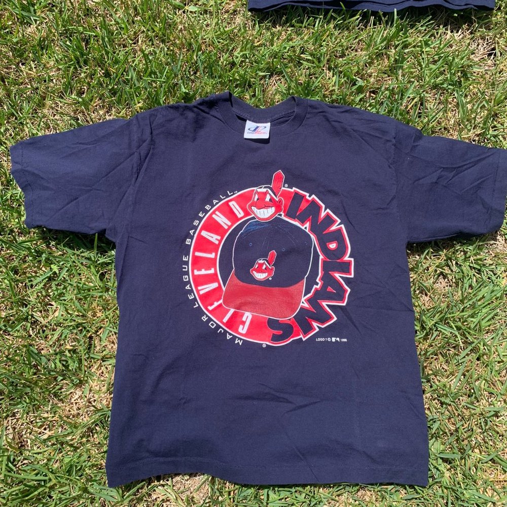 Vintage Cleveland Indians Baseball Tee 1996 - L